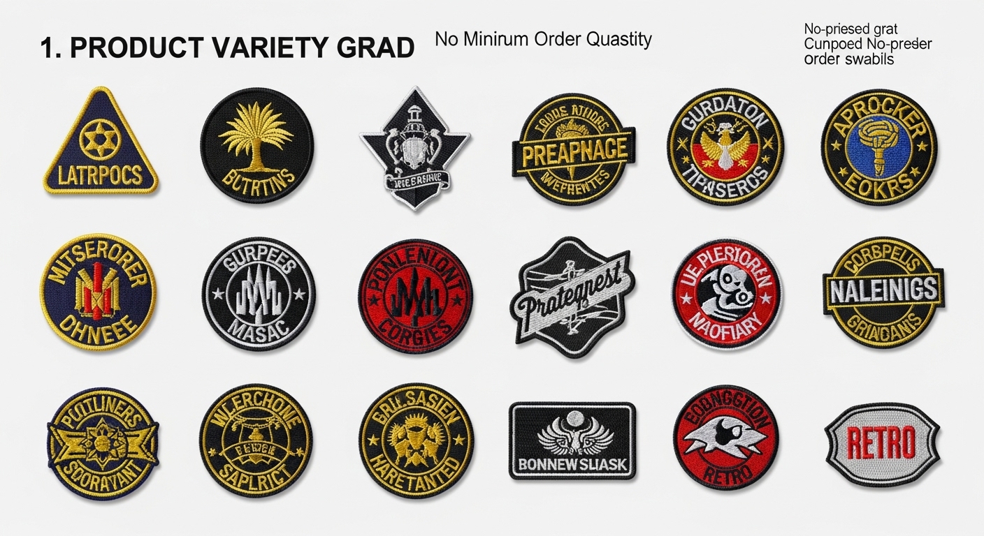 Custom Embroidered Patches & Iron On Badges | No Minimum Order