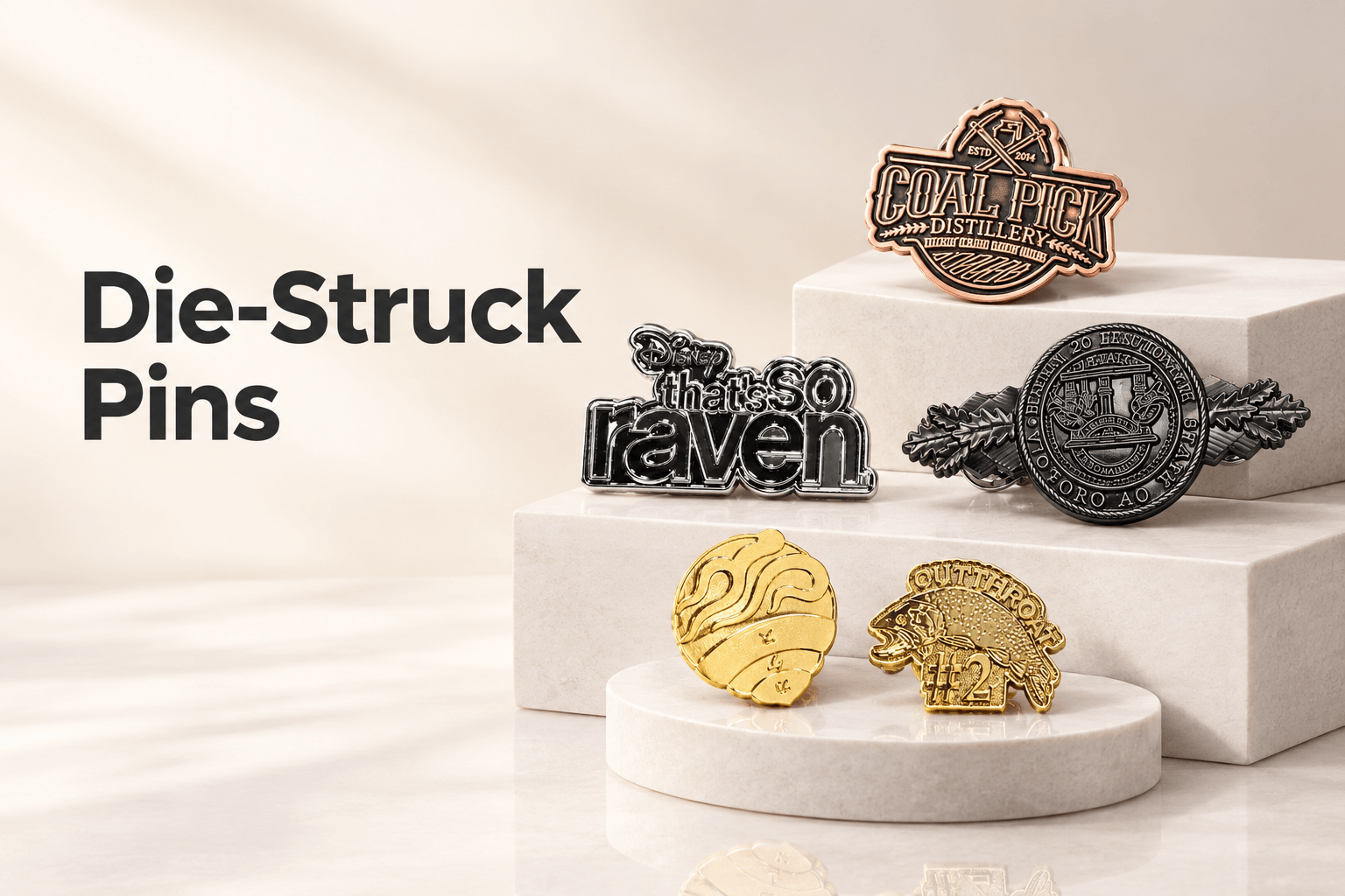 How to Choose Between Die-Struck Pins and Enamel Pins?